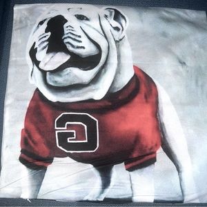 Georgia Bulldogs Throw Cover Pillow